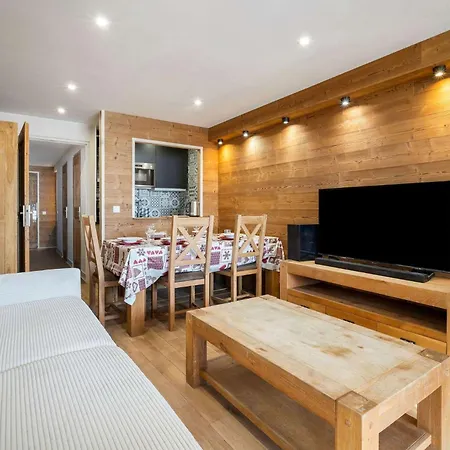 Bright Alpine Flat With Mountain Views - Résidence Le Sérac Val Thorens